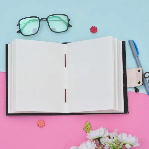 Vintage Leather Journal Diary with Metal Lock – Handmade Journal