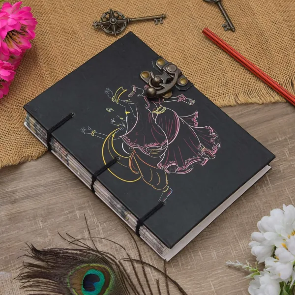 Printed Handmade Cardboard Notebook Journal