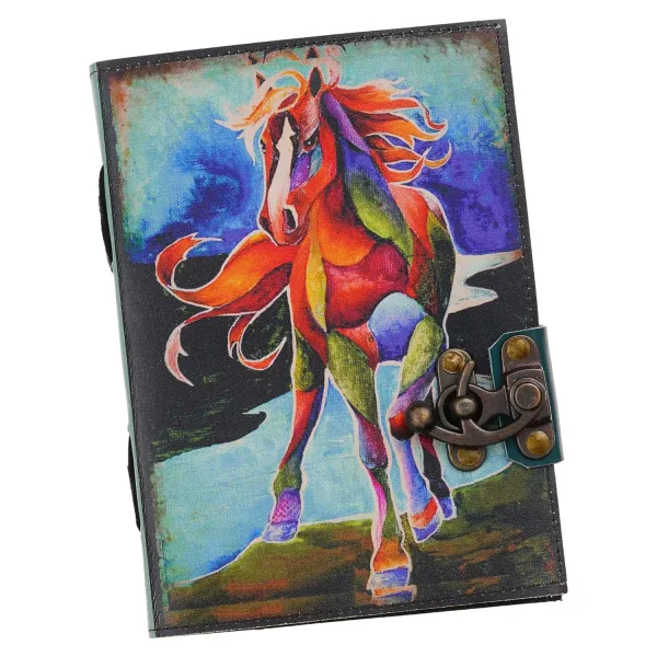 Rustic Leather Diary with Antique Closure Lock