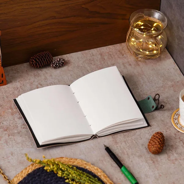 Rustic Leather Diary with Antique Closure Lock