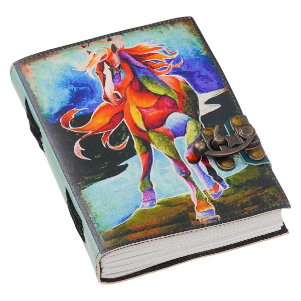 Rustic Leather Diary with Antique Closure Lock