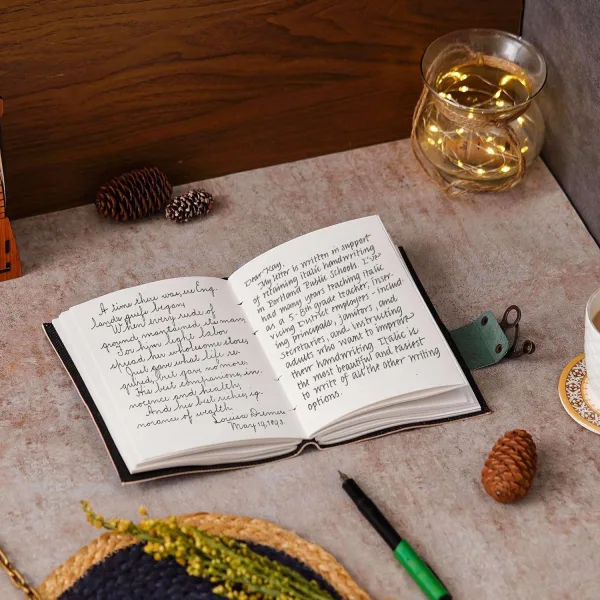 Rustic Leather Diary with Antique Closure Lock