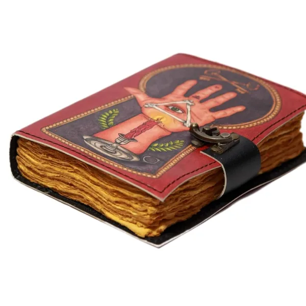 Genuine Leather Diary | Vintage Handmade Leather Journal | 200 Handmade Deckle Edge Antique Pages