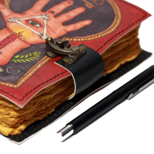 Genuine Leather Diary | Vintage Handmade Leather Journal | 200 Handmade Deckle Edge Antique Pages