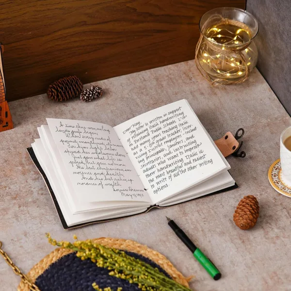 Vintage Leather Diary for Personal Writing Use