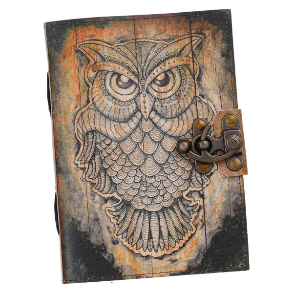 Vintage Printed Cardboard Writing Journal Notebook