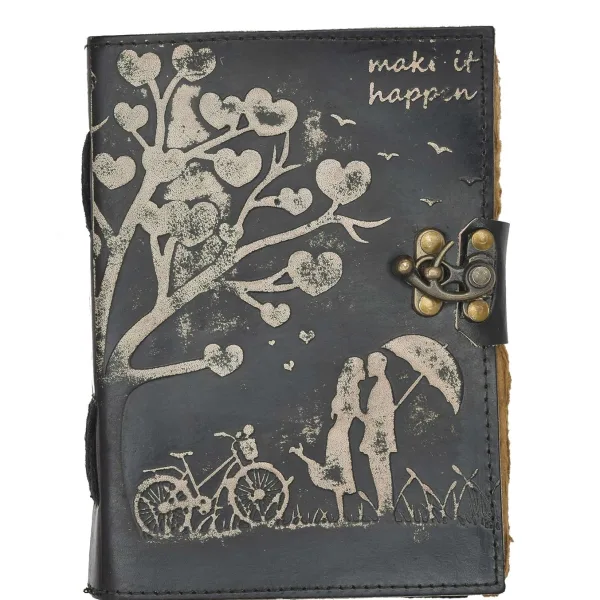 Handcrafted Cardboard Diary for Sketching and Drawing