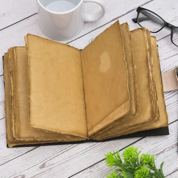 Handcrafted Cardboard Diary for Sketching and Drawing