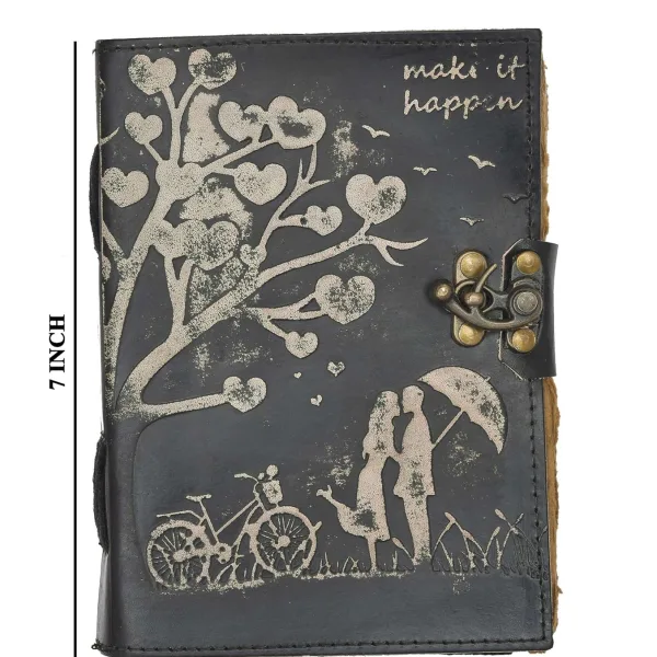 Handcrafted Cardboard Diary for Sketching and Drawing