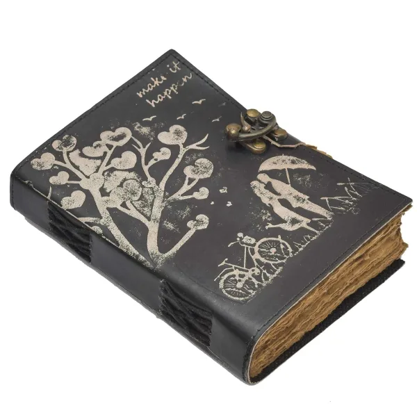 Handcrafted Cardboard Diary for Sketching and Drawing