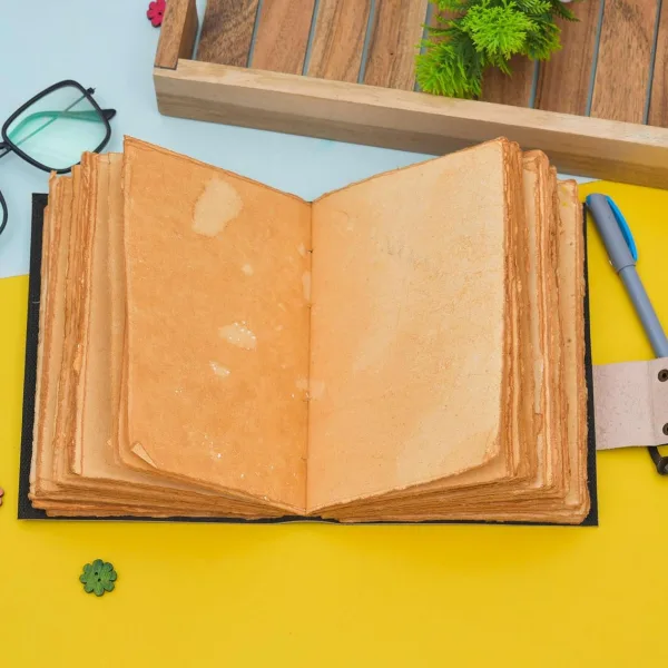 Handmade Cardboard Journal with Buckle Lock Closure