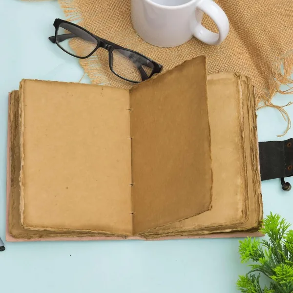 Handcrafted Leather Diary for Travel and Daily Planning