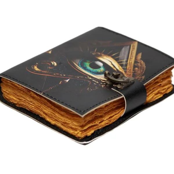 Genuine Leather Journal with Premium Antique Lock Closure