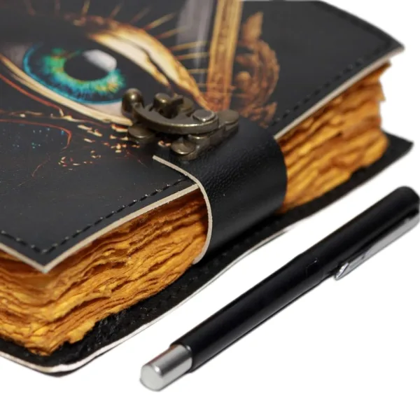 Genuine Leather Journal with Premium Antique Lock Closure