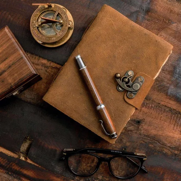 Classic Leather Notebook for Daily Planning and Notes