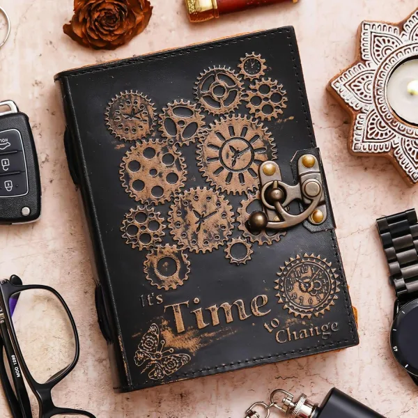 Premium Antique String Closure Leather Travel Journal