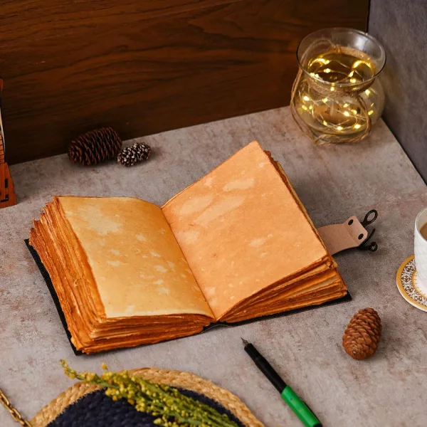 Premium Antique String Closure Leather Travel Journal