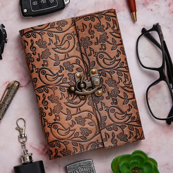 Handmade Genuine Leather Sketch Diary for Artists