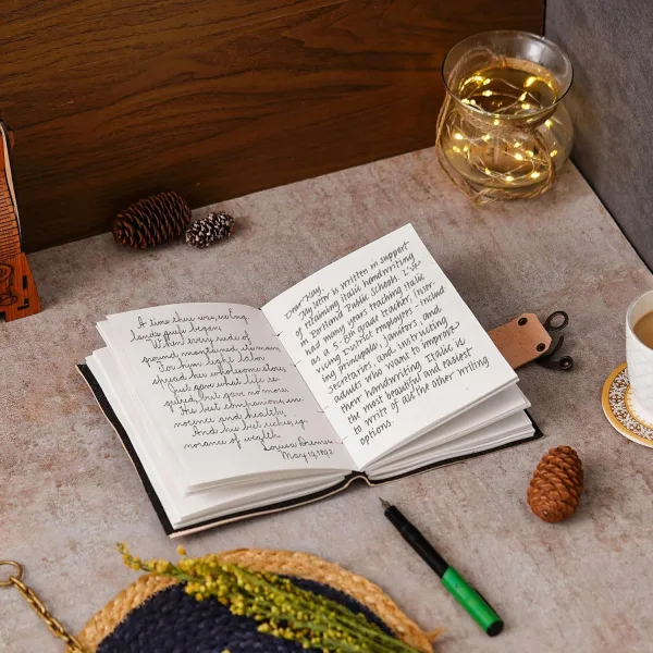 Vintage Style Handmade Leather Diary 200 Pages Notebook