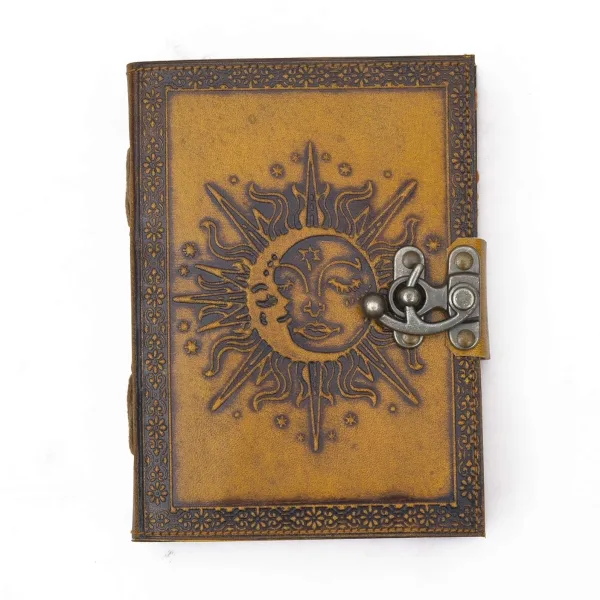 Handmade Leather Journal Diary with Metal Lock 200 Pages