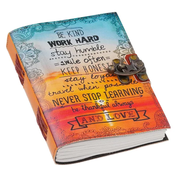 Handmade Vintage Leather Diary Journal 200 Unruled Pages