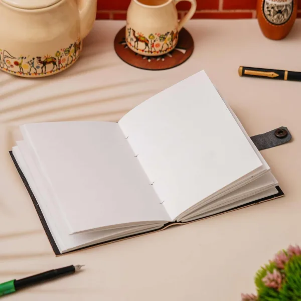 Handmade Vintage Leather Diary 200 Unruled Pages