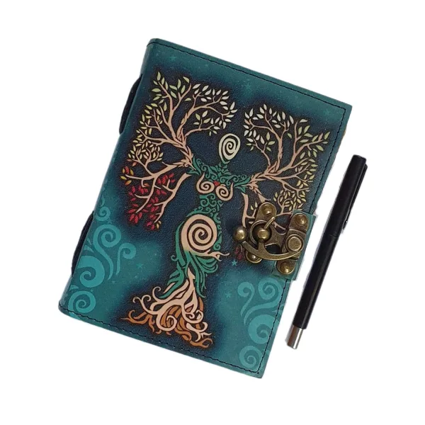 Classic Handmade Leather Diary 200 Unruled Writing Pages