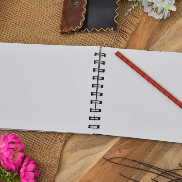 Handmade Krishna Peacock Printed Cardboard Diary for Writing