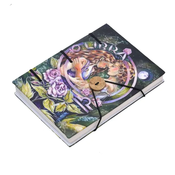 Handmade Printed Cardboard Journal Diary with String Closure 200