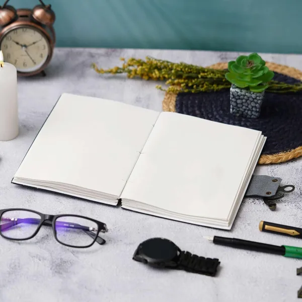 Handmade Printed Cardboard Journal Diary Buckle Lock – Classic Design