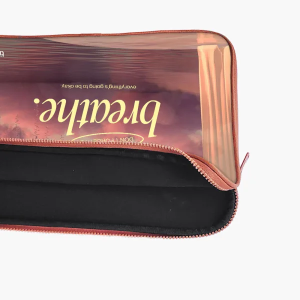 "Don't Forget to breathe" Laptop Sleeves:Bold Modern Design for Every Size