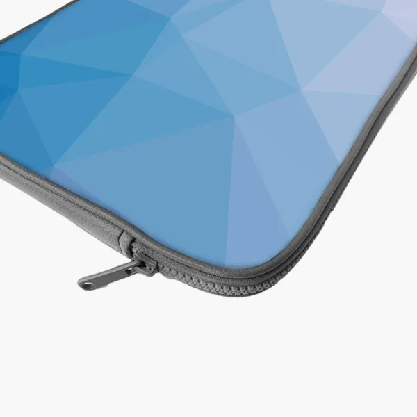 "Glass Blue Abstract" Laptop Sleeves:Bold Modern Design for Every Size