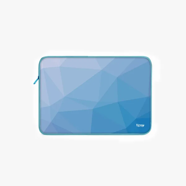 "Glass Blue Abstract" Laptop Sleeves:Bold Modern Design for Every Size