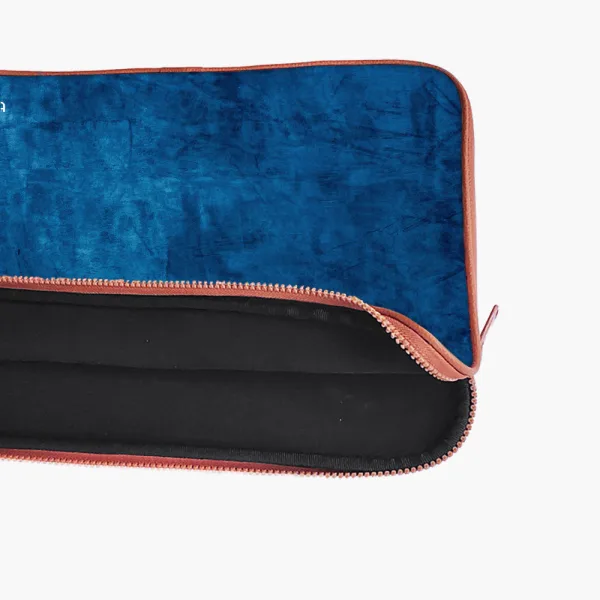 "Dark Blue Abstract" Laptop Sleeves:Bold Modern Design for Every Size