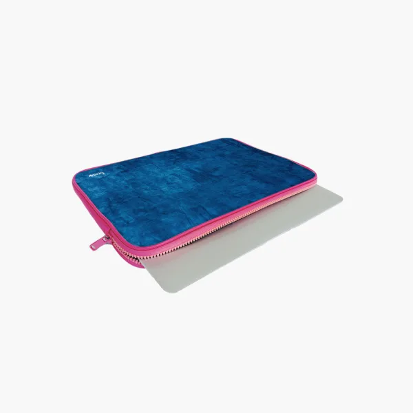 "Dark Blue Abstract" Laptop Sleeves:Bold Modern Design for Every Size