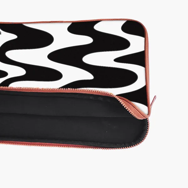 "Black and white Abstract" Laptop Sleeves:Bold Modern Design for Every Size