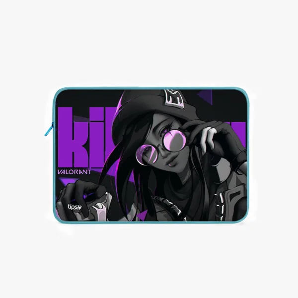 "KILLJOY :VALORANT GAMING" Laptop Sleeves:Bold Modern Design for Every Size