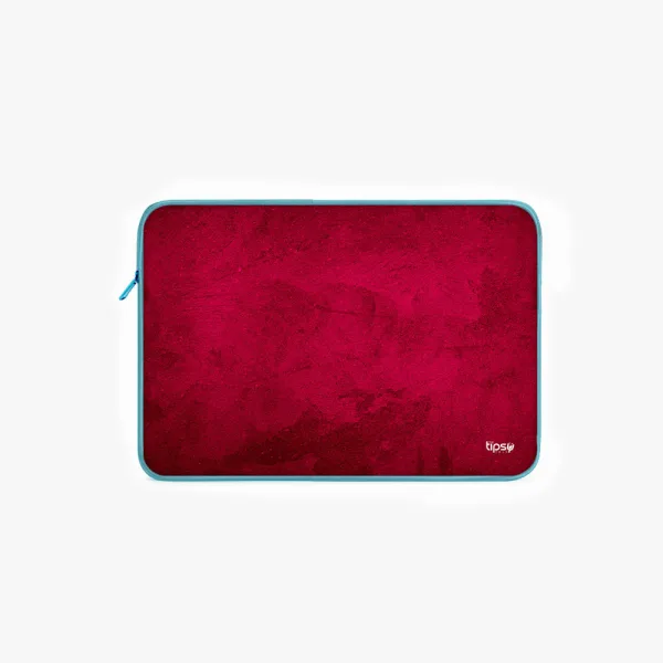 "Dark Red Abstract" Laptop Sleeves:Bold Modern Design for Every Size