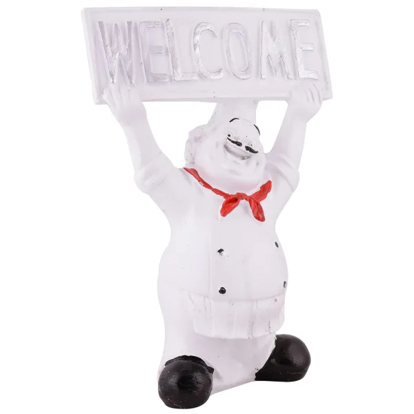 Cute Chef Figurine Miniature Resin Showpiece for Home Decor
