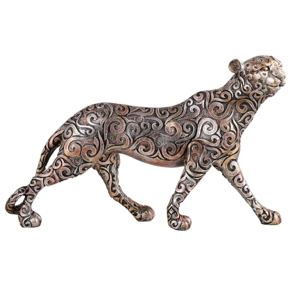 Panther Standing Position Animal Showpiece Antique Sculpture for Home Decor Showpiece