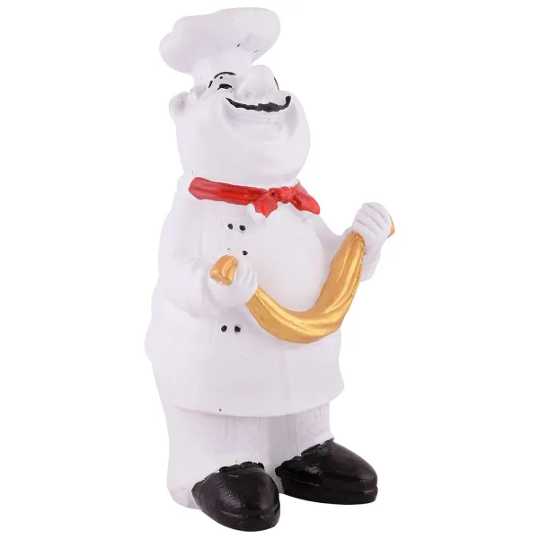 Miniature Cute Chef Resin Statue for Kitchen Decoration