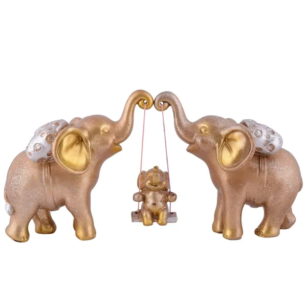 Elegant Resin Elephant Statues for Living Room Decoration