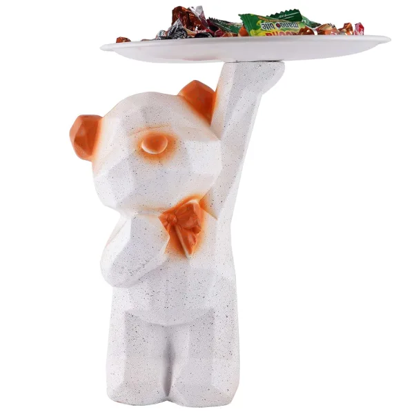 Whimsical Cool Bear Statue for Living Room or Bedroom