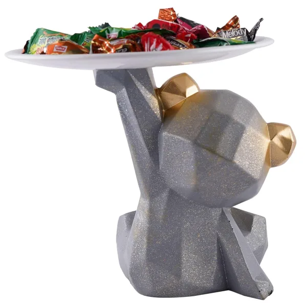 Playful Bear Figurine Showpiece for Home Interior Decor