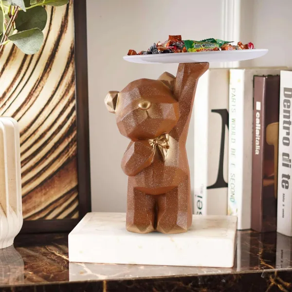 Cute Bear Figurine Decoration for Living Room or Study