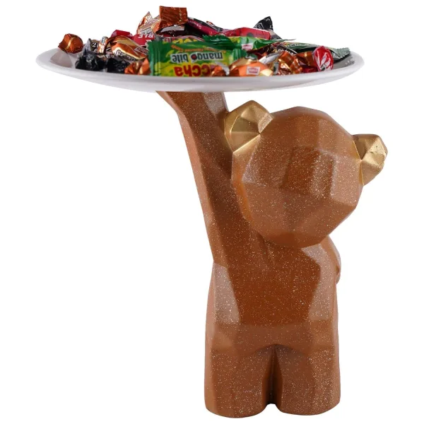 Cute Bear Figurine Decoration for Living Room or Study