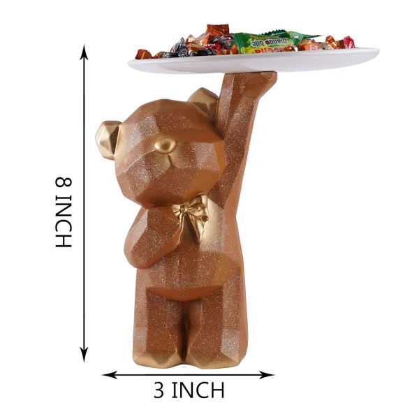 Cute Bear Figurine Decoration for Living Room or Study