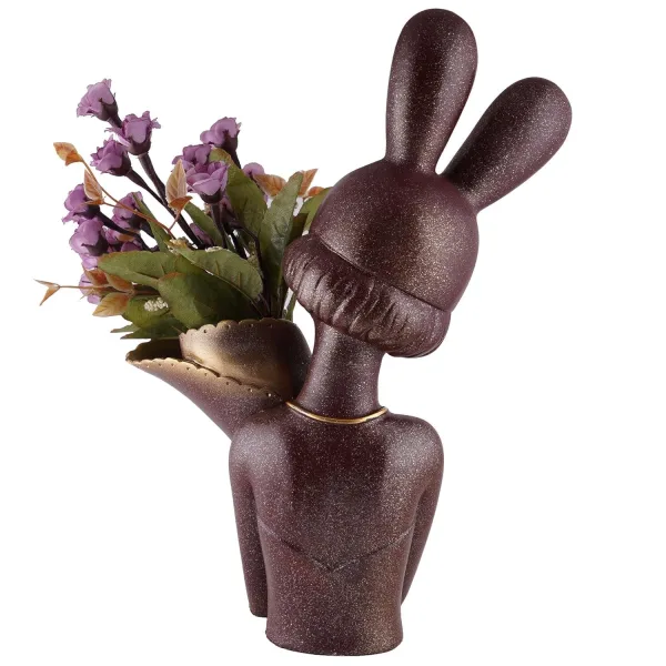 Artistic Flower Vase for Tabletop and Shelf Decoration