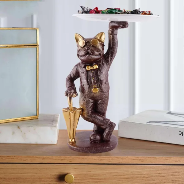 Resin Decorative Cool Dog Storage Holder for Home