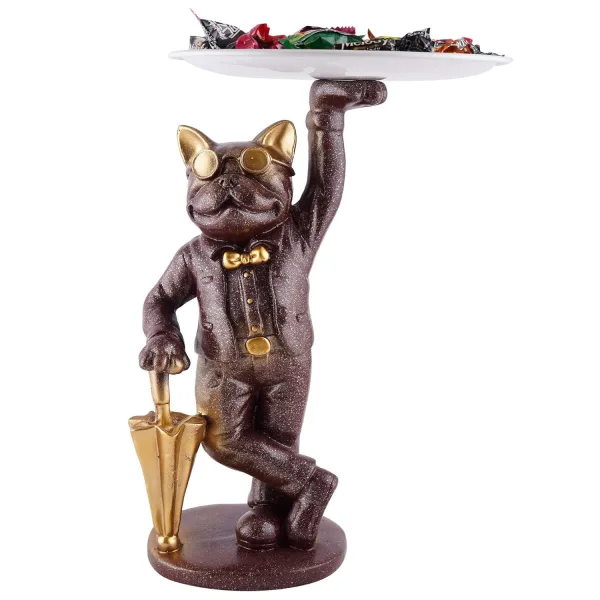 Resin Decorative Cool Dog Storage Holder for Home